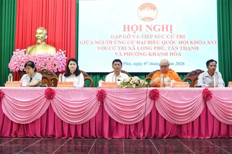 Ứng cử đại biểu Quốc hội khóa XVI Đơn vị bầu cử số 6 tiếp xúc cử tri 5 xã, phường