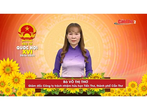 Bà Võ Thị Thơ - Giám đốc Công ty Trách nhiệm hữu hạn Tiến Thơ, thành phố Cần Thơ