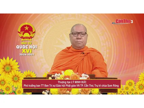 Thượng tọa Lý Minh Đức – Phó trưởng ban TT Ban Trị sự Giáo hội Phật giáo Việt Nam TP. Cần Thơ, Trụ trì chùa Som Rông
