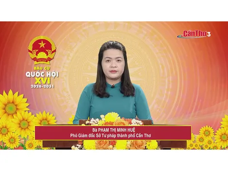Bà Phạm Thị Minh Huệ – Phó Giám đốc Sở Tư pháp thành phố Cần Thơ
