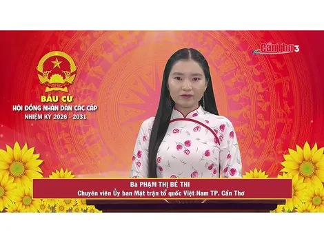 Bà Phạm Thị Bé Thi – Chuyên viên Ủy ban Mặt trận Tổ quốc Việt Nam TP. Cần Thơ