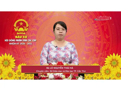 Bà Lê Nguyễn Thái Hà – Chuyên viên, Sở Giáo dục và Đào tạo TP. Cần Thơ