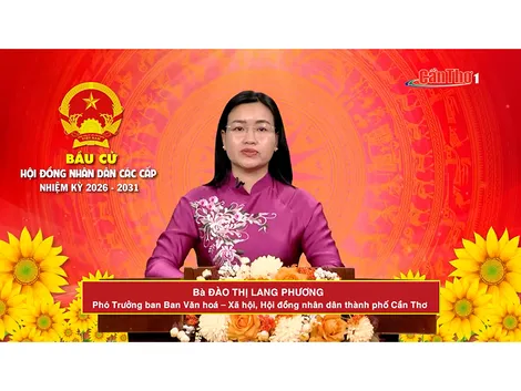 Bà Đào Thị Lang Phương – Phó Trưởng ban Văn hóa – Xã hội, Hội đồng Nhân dân Thành phố Cần Thơ