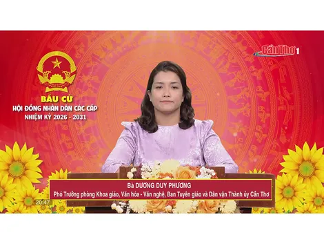 Bà Dương Duy Phương – Phó Trưởng phòng Khoa giáo, Văn hóa – Văn nghệ, Ban Tuyên giáo và Dân vận Thành ủy Cần Thơ
