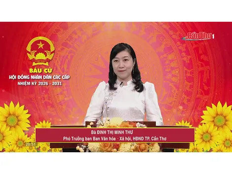 Bà Đinh Thị Minh Thư – Phó Trưởng ban Ban Văn hóa – Xã hội, HĐND TP. Cần Thơ