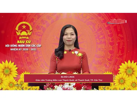 Bà Bùi Linda – Giáo viên Trường Mầm non Thạnh Quới, xã Thạnh Quới, TP. Cần Thơ