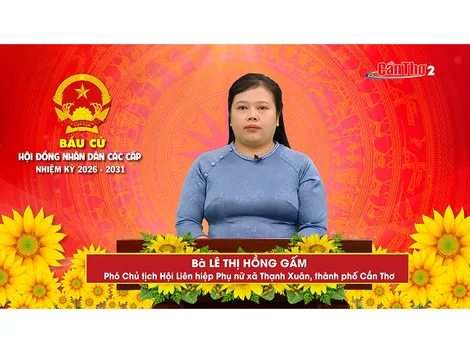 Bà Lê Thị Hồng Gấm – Phó Chủ tịch Hội Liên hiệp Phụ nữ xã Thạnh Xuân, thành phố Cần Thơ
