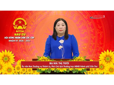 Bà Mã Thị Tươi – Ủy viên Ban Thường vụ Thành ủy, Phó Chủ tịch Thường trực HĐND thành phố Cần Thơ