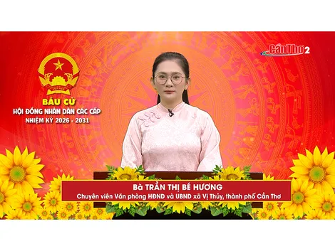 Bà Trần Thị Bé Hương – Chuyên viên Văn phòng HĐND và UBND xã Vị Thủy, thành phố Cần Thơ