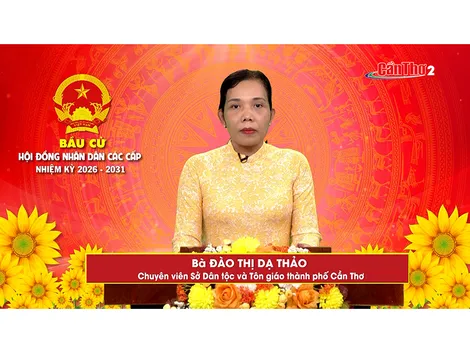 Bà Đào Thị Dạ Thảo – Chuyên viên Sở Dân tộc và Tôn giáo thành phố Cần Thơ