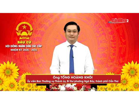 Ông Tống Hoàng Khôi – Ủy viên Ban Thường vụ Thành ủy, Bí thư phường Ngã Bảy, thành phố Cần Thơ