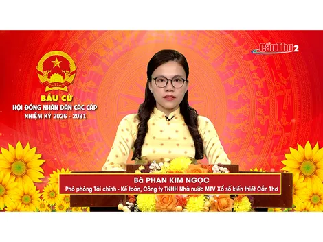Bà Phan Kim Ngọc – Phó phòng Tài chính – Kế toán, Công ty TNHH Nhà nước MTV Xổ số kiến thiết Cần Thơ