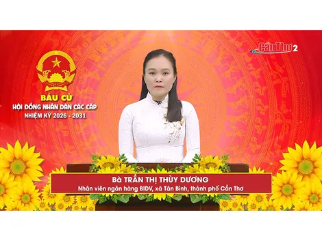 Bà Trần Thị Thùy Dương – Nhân viên ngân hàng BIDV, xã Tân Bình, thành phố Cần Thơ