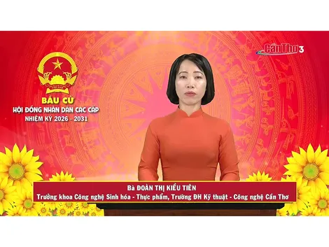 Bà Đoàn Thị Kiều Tiên – Trưởng khoa Công nghệ Sinh hóa – Thực phẩm, Trường ĐH Kỹ thuật – Công nghệ Cần Thơ