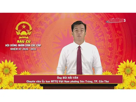 Ông Bùi Hải Vân – Chuyên viên Ủy ban MTTQ Việt Nam phường Sóc Trăng, TP. Cần Thơ