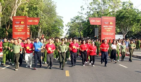 Hơn 56.350 người tham gia “Ngày chạy Olympic” tại Cần Thơ