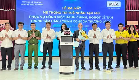 Xã Trường Long và Công ty Cổ phần MISA đưa hệ thống AI vào phục vụ hành chính công
