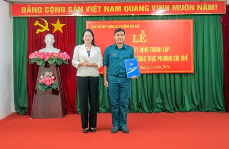 Xây dựng lực lượng dân quân tự vệ vững mạnh