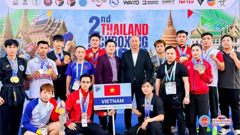 Kickboxing TP Cần Thơ đoạt 33 huy chương tại Giải Cúp thế giới 2026