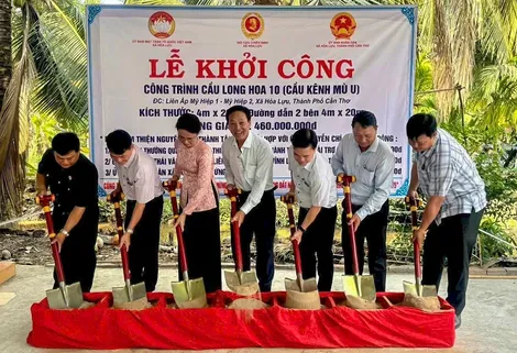 Khởi công xây dựng cầu giao thông tại xã Hỏa Lựu