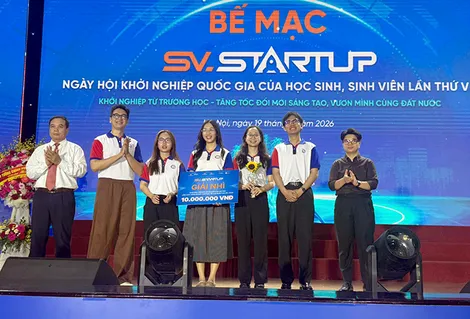 Dự án "AIDE" của sinh viên Trường Đại học Y Dược Cần Thơ giành giải Nhì tại SV_Startup 2026