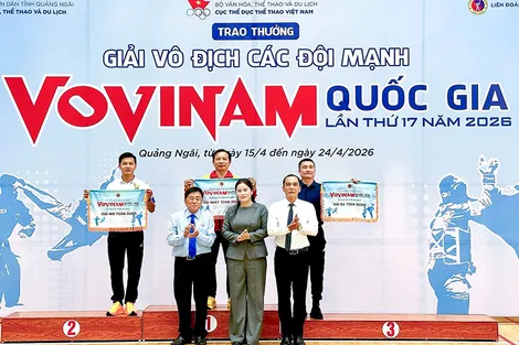 Vovinam Cần Thơ đứng Nhì toàn đoàn Giải các đội mạnh quốc gia