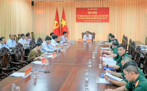 Bộ Quốc phòng tập huấn công tác lấy mẫu, bàn giao mẫu và số hóa thông tin mẫu hài cốt liệt sĩ