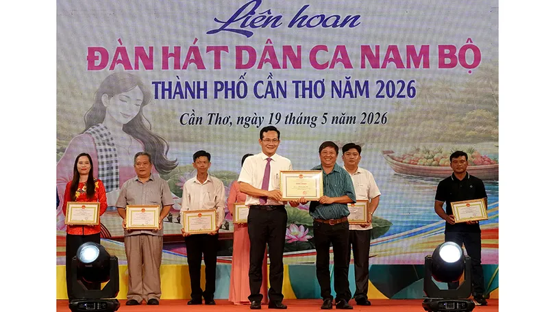 Phường Phú Lợi đoạt giải Nhất Liên hoan Đàn hát dân ca Nam Bộ TP Cần Thơ năm 2026