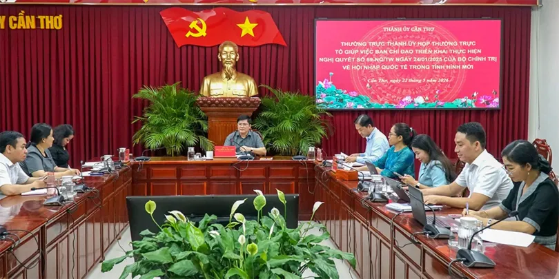 Chuẩn bị các nội dung tham mưu lãnh đạo thành phố chỉ đạo đẩy mạnh hội nhập quốc tế trong tình hình mới