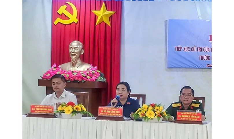 Tổ đại biểu số 9 HĐND TP Cần Thơ tiếp xúc cử tri phường Vĩnh Phước và xã Lai Hòa