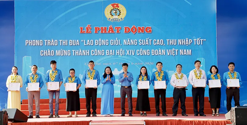 Phát động phong trào thi đua “Lao động giỏi, năng suất cao, thu nhập tốt” giai đoạn 2026-2031