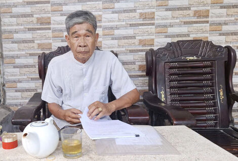 លោក​ថាច់​សាង គំរូ​អ្នក​វ័យ​ចាស់ ផ្សារ​ភ្ជាប់​នឹង​សហ​គមន៍​ជន​រួម​ជាតិ​ខ្មែរ​នៅ​វិញ​ឡុង