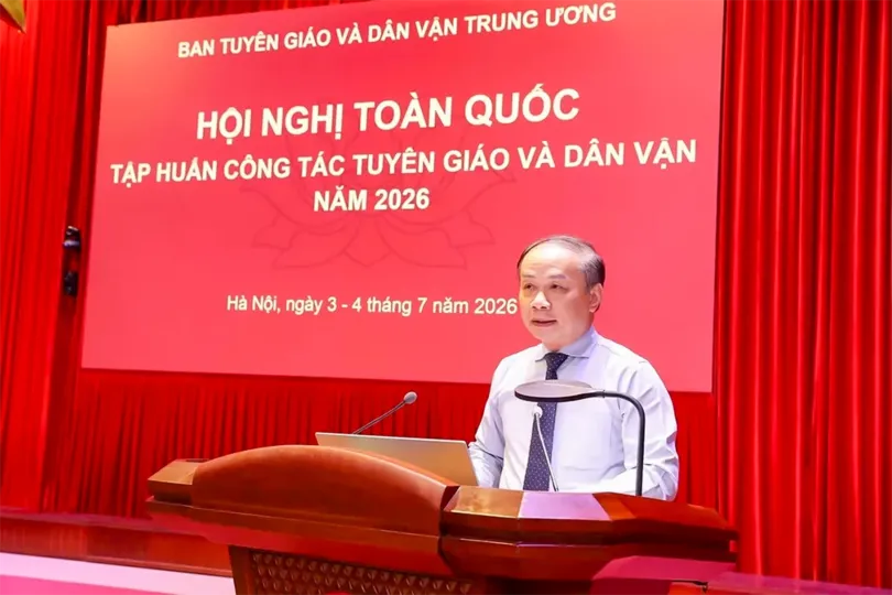 Hội nghị toàn quốc tập huấn công tác tuyên giáo và dân vận năm 2026