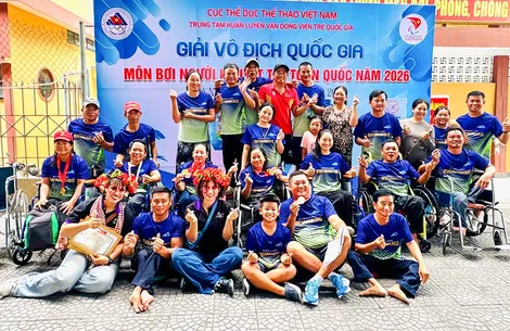 Cần Thơ xếp hạng Ba giải quốc gia môn Bơi người khuyết tật 2026