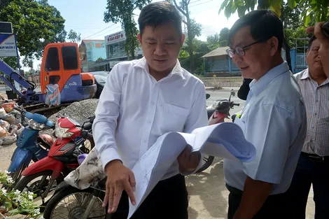 Kiểm tra công tác quản lý trật tự xây dựng tại phường Phú Lợi