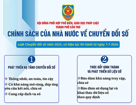 [INFOGRAPHICS] Chính sách của Nhà nước về chuyển đổi số