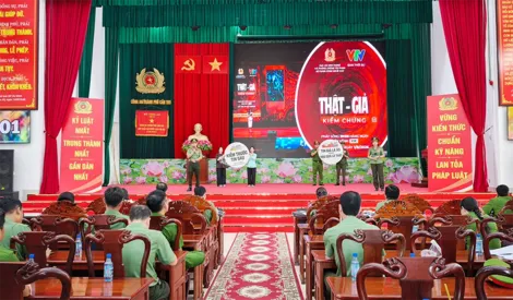Hội thi báo cáo viên, tuyên truyền viên pháp luật giỏi trong lực lượng Công an thành phố năm 2026