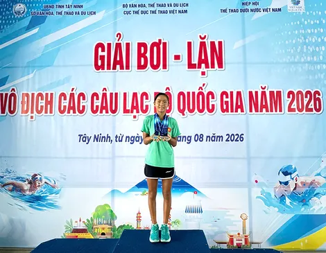 Bơi Cần Thơ giành 20 huy chương Giải Bơi - Lặn các CLB quốc gia