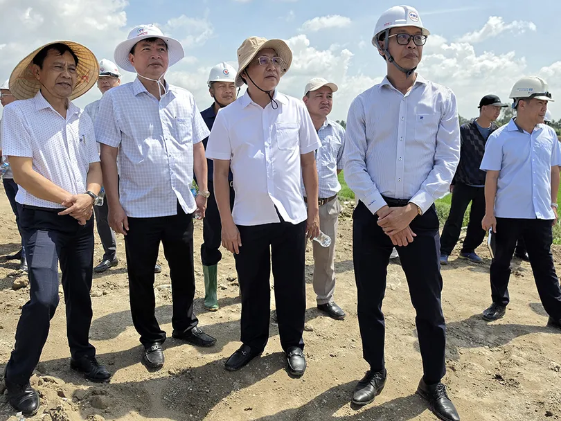 Lãnh đạo TP Cần Thơ kiểm tra tiến độ Dự án thành phần 2 cao tốc Châu Đốc - Cần Thơ - Sóc Trăng