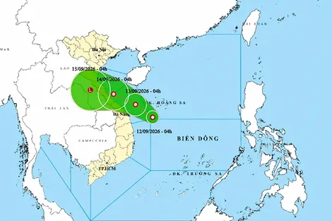 Thời tiết ngày 12/9: Áp thấp nhiệt đới hướng vào miền Trung, cảnh báo mưa đặc biệt lớn