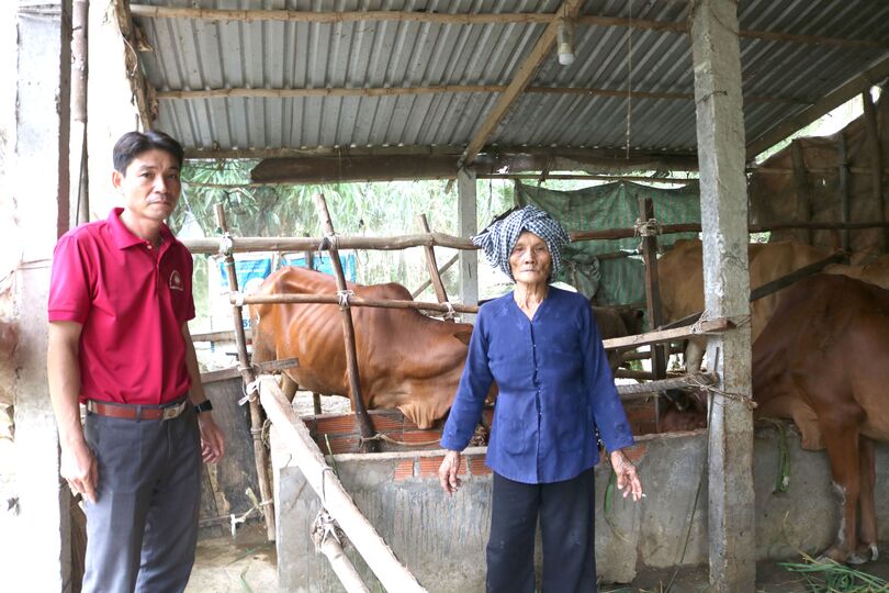 មា​មីង​រីក​រាយ​ពេល​បាន​ឧបត្ថម្ភ​គោ​បន្ត​ពូជ​